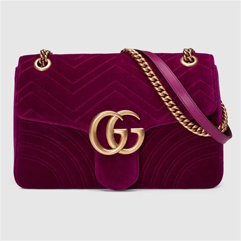 gucci gg marmont velvet clutch|Gucci GG Marmont bag.